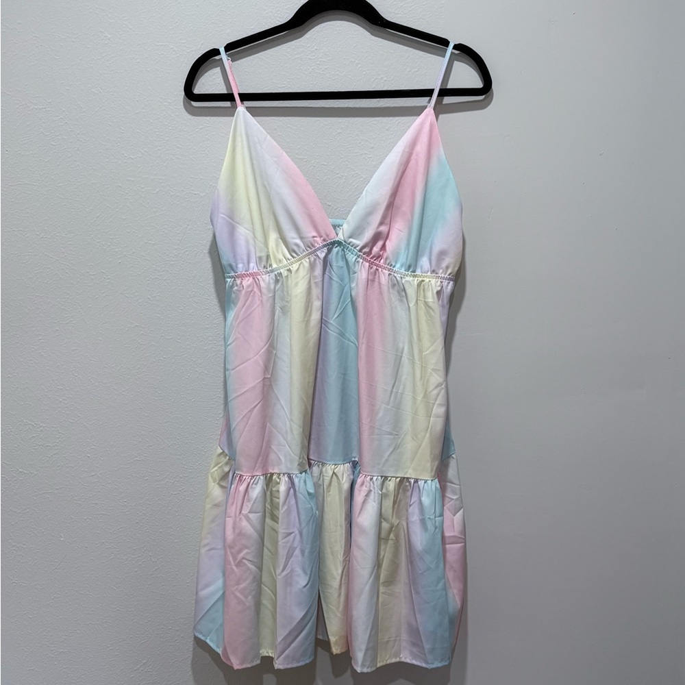 Pastel Multicolor Women's Dress